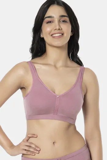 Buy Amante Double Layered Non Wired Full Coverage Support Bra - Mesa Rose